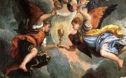 Paolo  Veronese Detail of the wife of Zebedee Interceding with Christ ove her sons Sweden oil painting artist